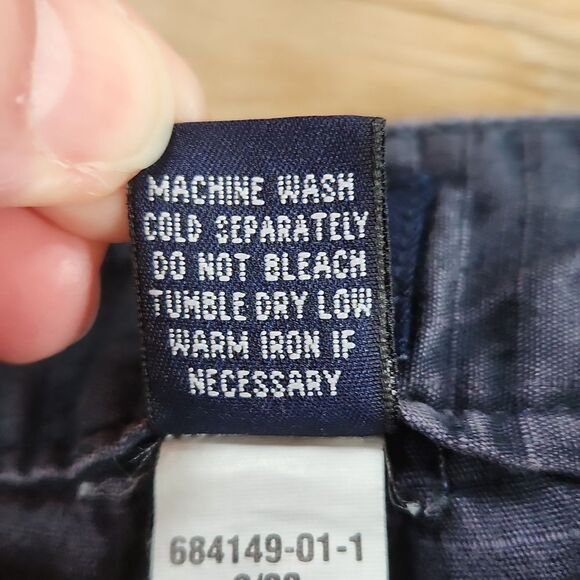 💜Vintage Gap Blue Adjustable Waistband Shorts Size 6 - Picture 8 of 8